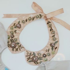 Zara beaded collar necklace